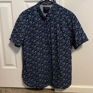 MENS FLORAL BUTTON UP SHIRT